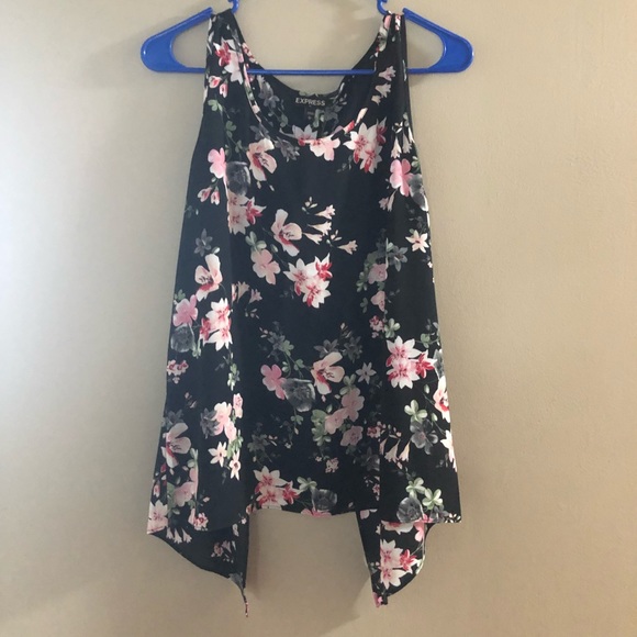 Express Tops - Express Sleeveless Open Back Top